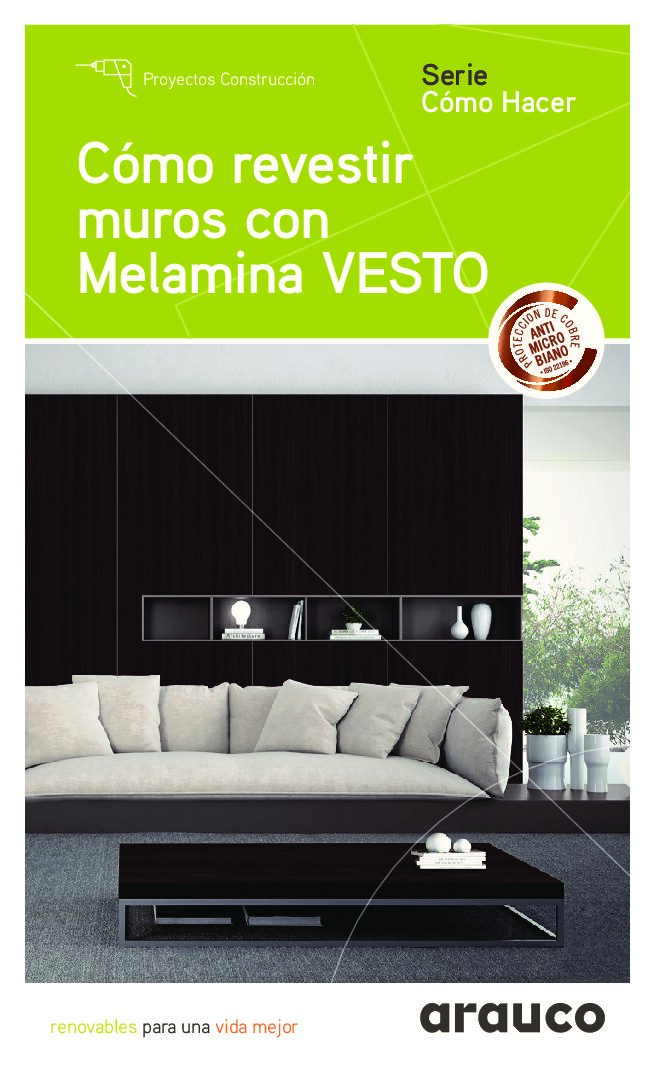 Revestimiento de Paredes interiores con Melamina Vesto