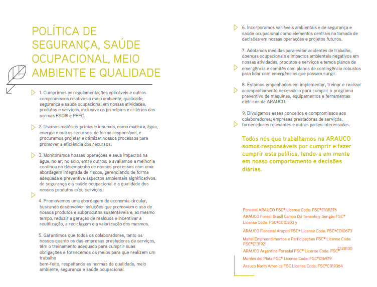 Política De Seguridad, Salud Ocupacional, Medio Ambiente Y Calidad